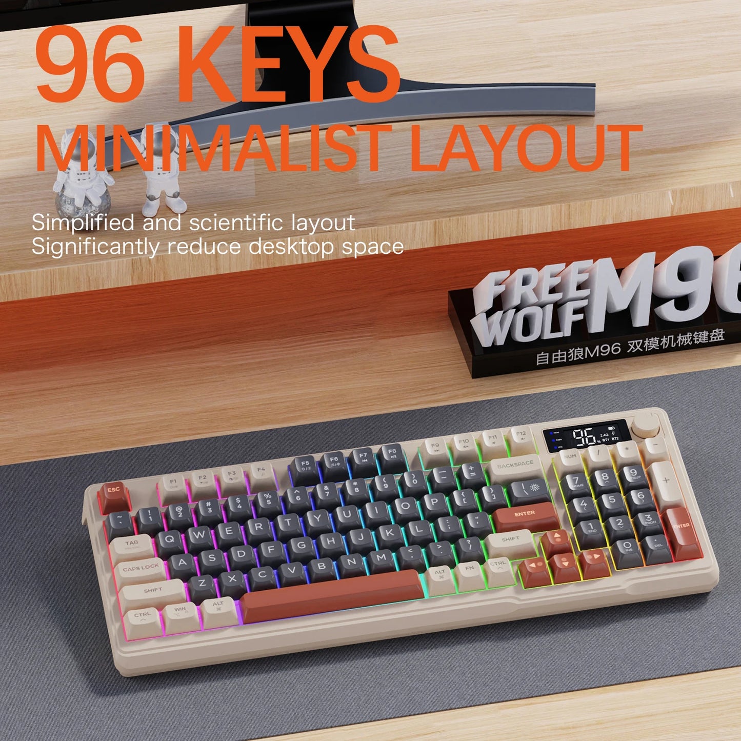 Wireless gaming keyboard