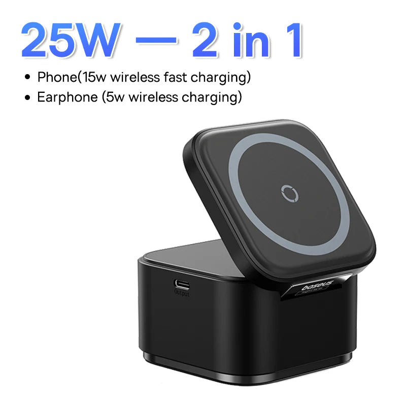 3-in-1 Magnetic Wireless Charger Stand 25W