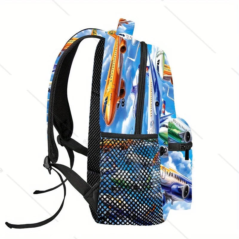 Cartoon Aircraft Floating Lightweight Bag Back To School