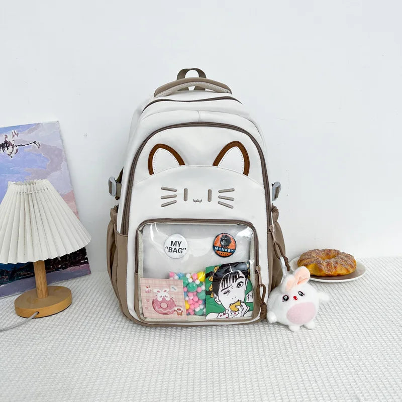 Fashion Backpack Cute Ita Bag Graffiti Large Capacity Backpack