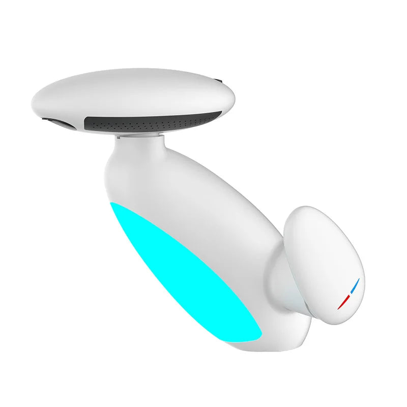 Large basin faucet with LED lighting