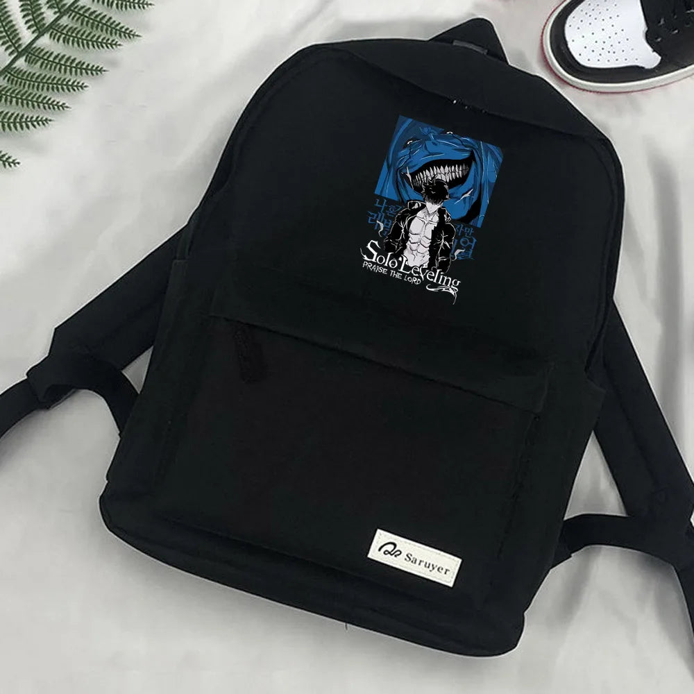 Japanese Anime Solo Leveling Schoolbag Backpack Teenagers