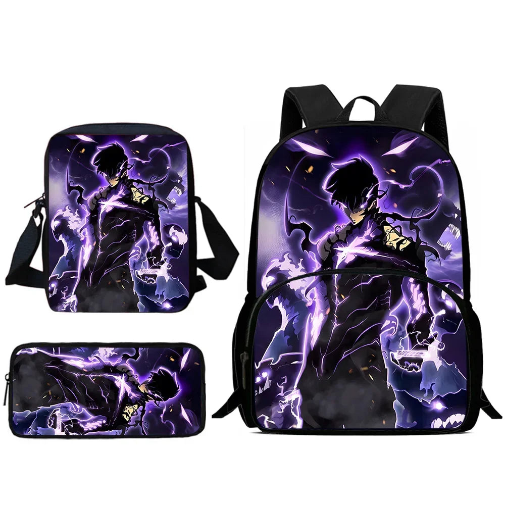 Child Backpacks Anime Solo Levelings