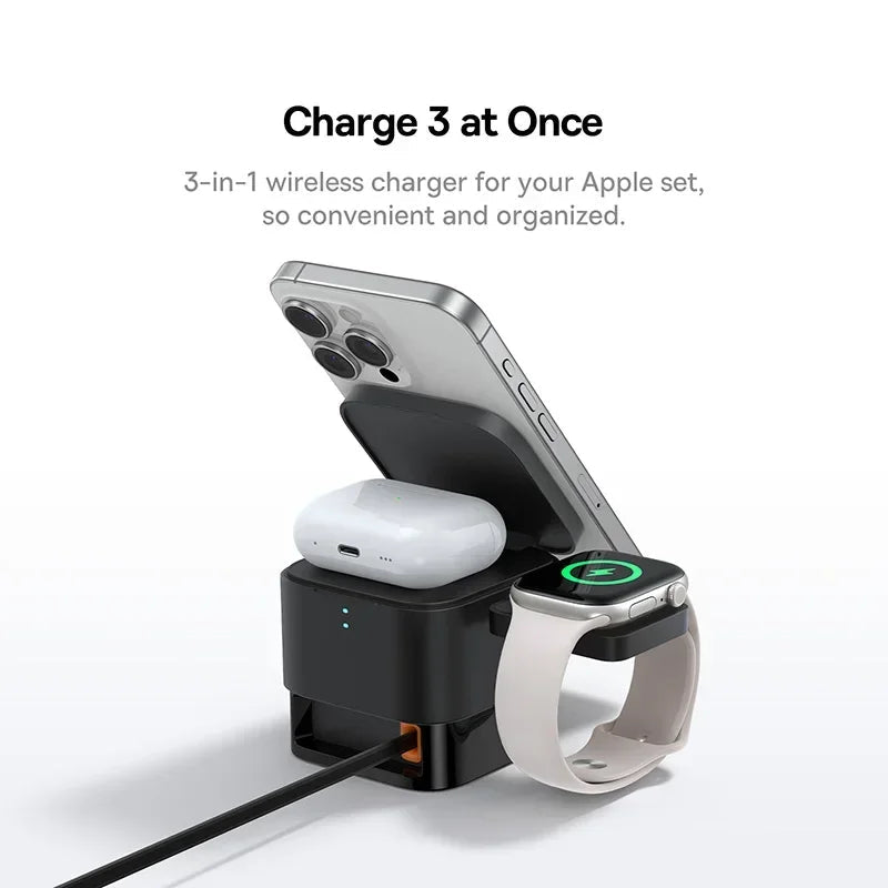 3-in-1 Magnetic Wireless Charger Stand 25W
