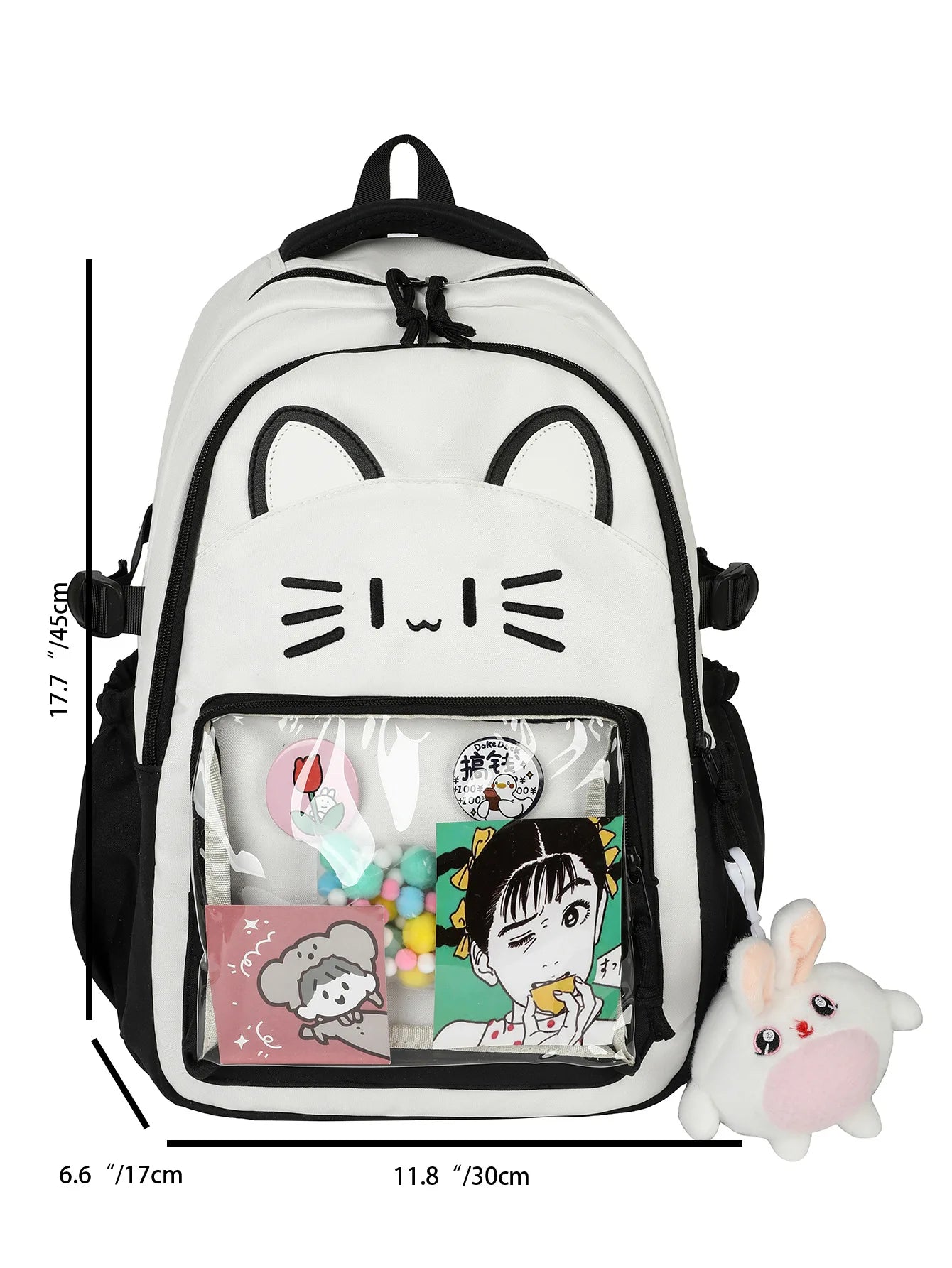 Fashion Backpack Cute Ita Bag Graffiti Large Capacity Backpack
