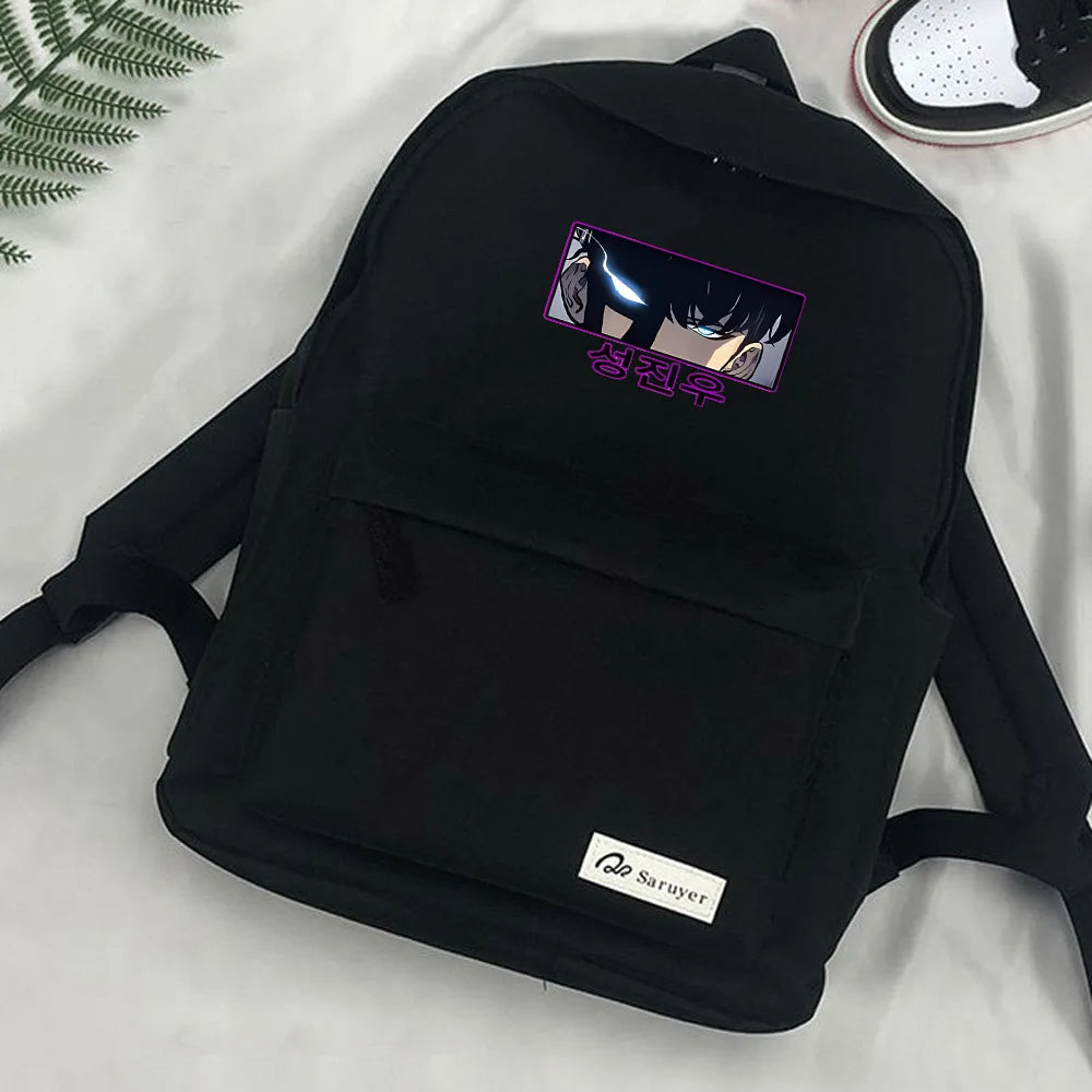 Japanese Anime Solo Leveling Schoolbag Backpack Teenagers