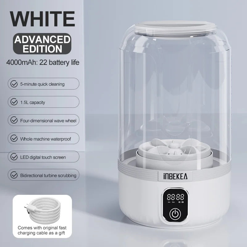 1.5L Cordless Portable Washing Machine