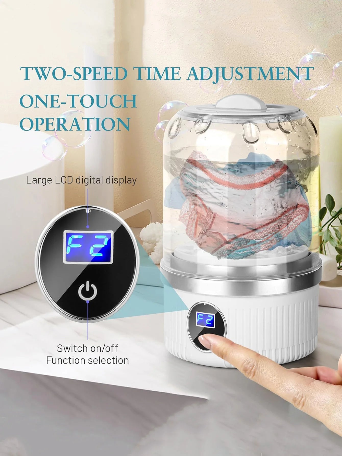 Indoor washing machine and portable mini washing machine