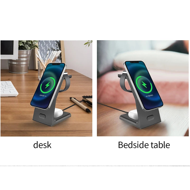 200W 3 In 1 Magnetic Wireless Charger