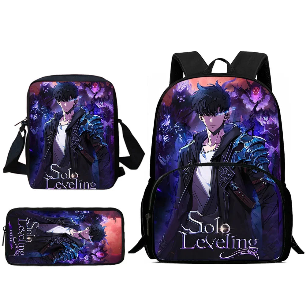 Child Backpacks Anime Solo Levelings