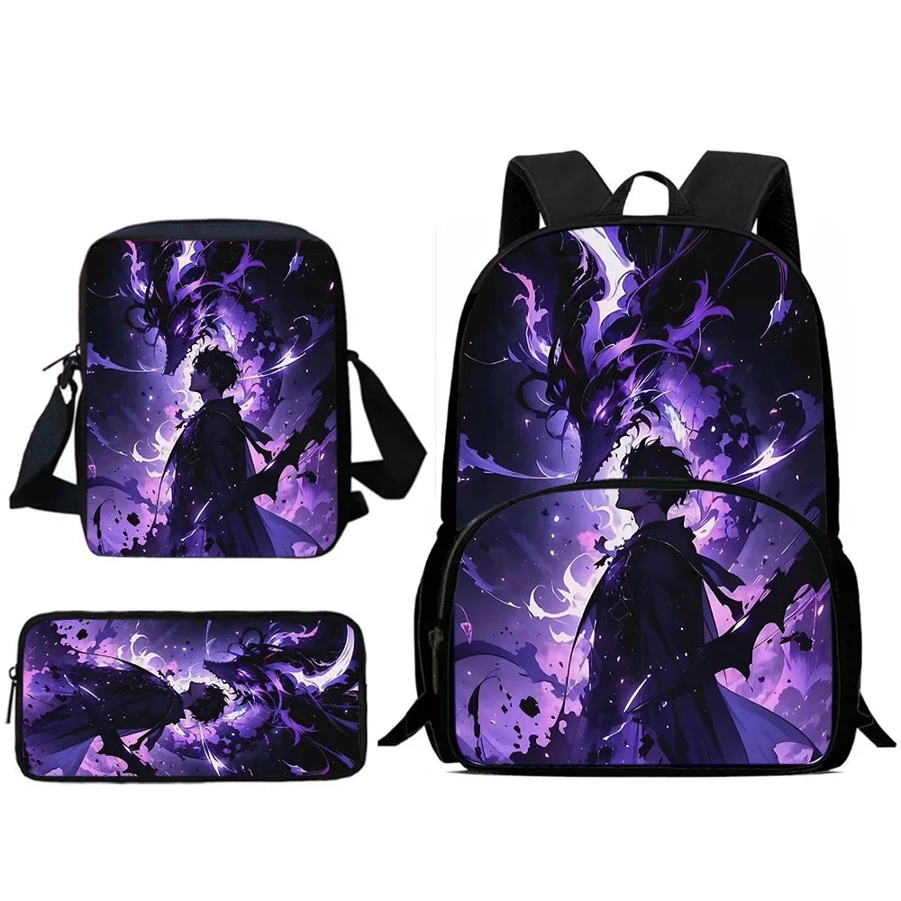 Child Backpacks Anime Solo Levelings