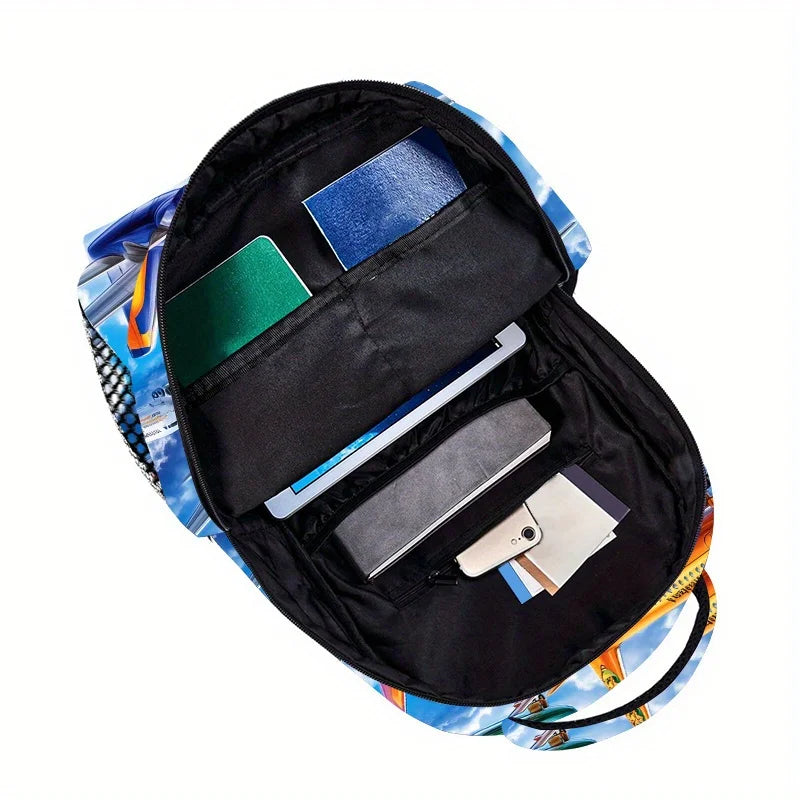 Cartoon Aircraft Floating Lightweight Bag Back To School