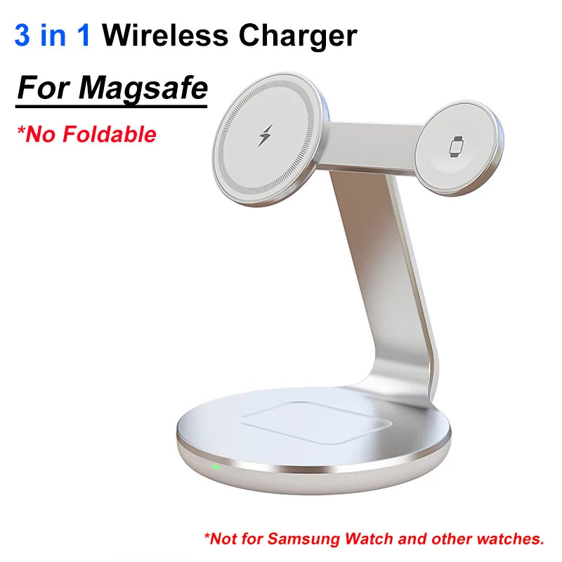 200W 3 In 1 Magnetic Wireless Charger