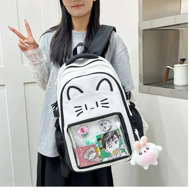 Fashion Backpack Cute Ita Bag Graffiti Large Capacity Backpack