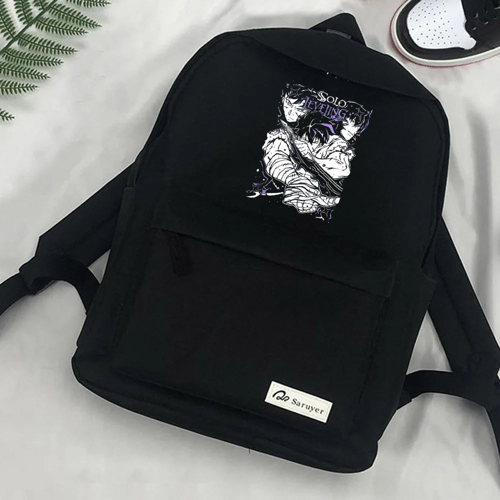 Japanese Anime Solo Leveling Schoolbag Backpack Teenagers