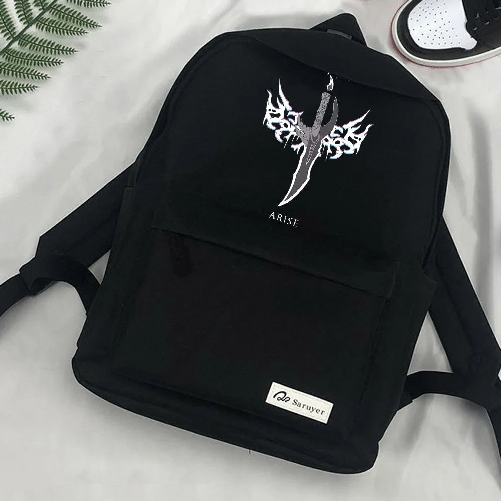 Japanese Anime Solo Leveling Schoolbag Backpack Teenagers