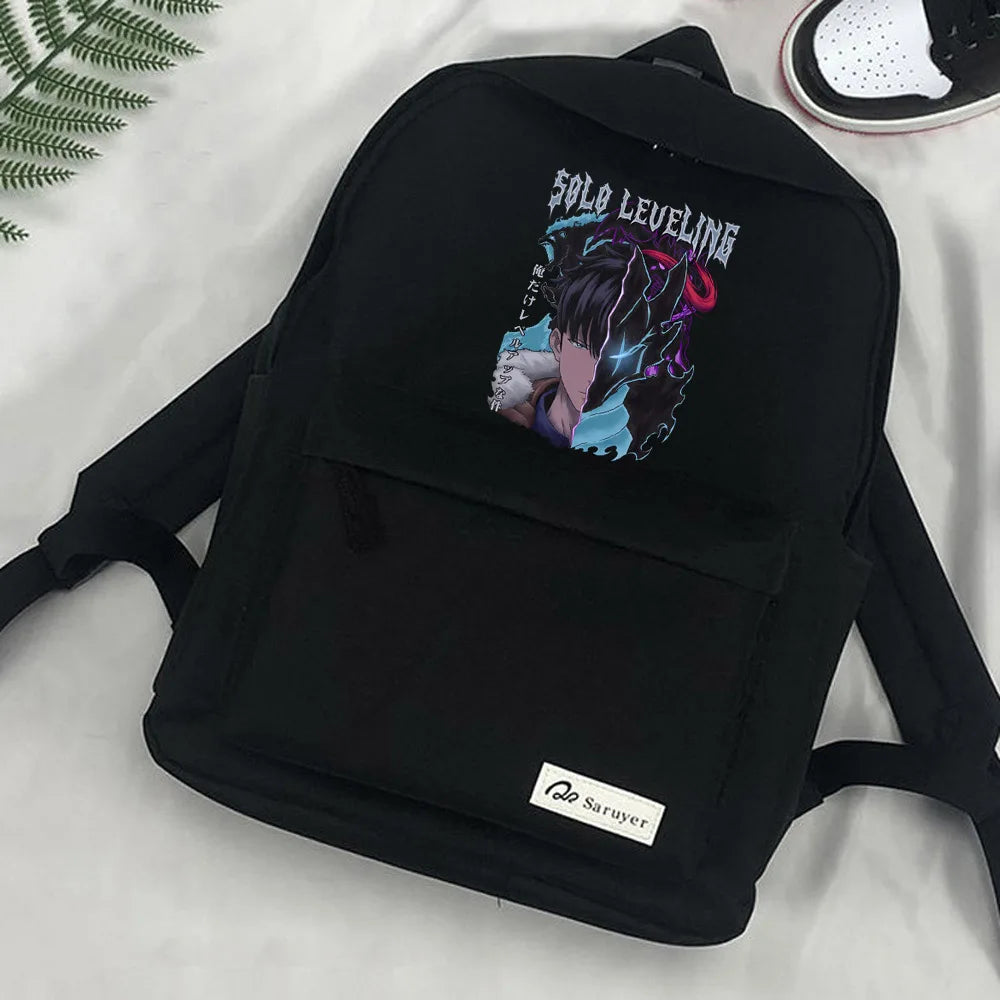 Japanese Anime Solo Leveling Schoolbag Backpack Teenagers