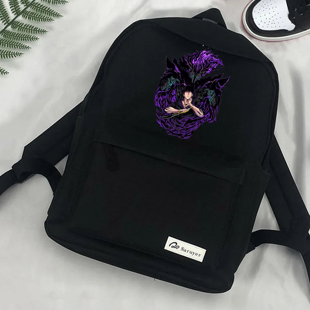 Japanese Anime Solo Leveling Schoolbag Backpack Teenagers