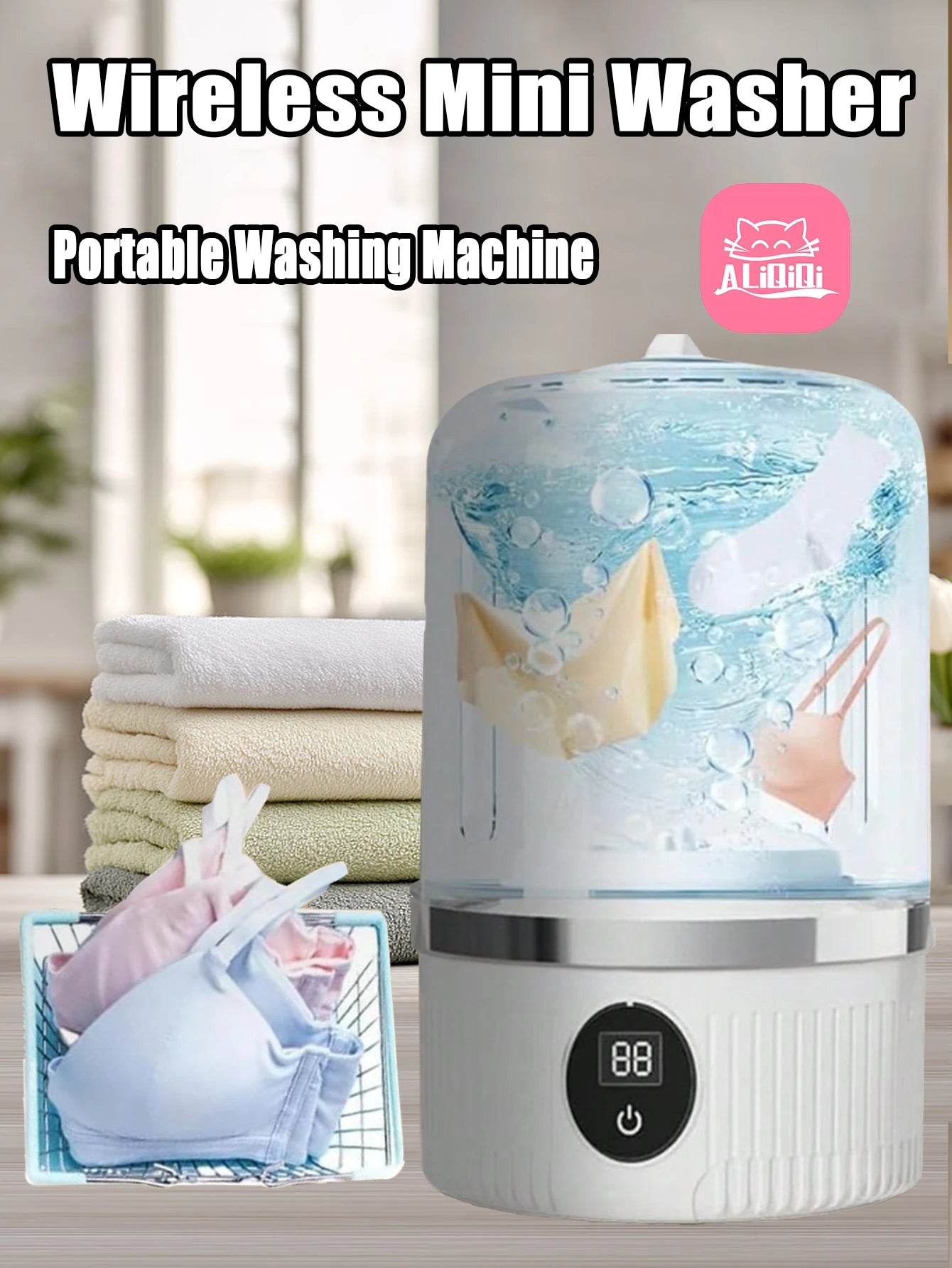 Indoor washing machine and portable mini washing machine