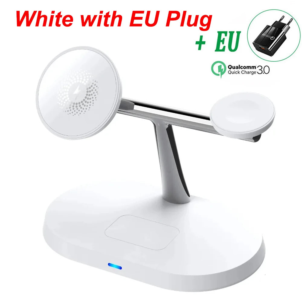 100W 3 in 1 Magnetic Wireless Charger
