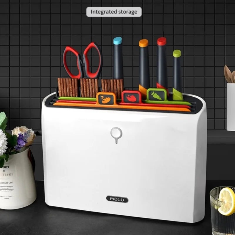 Kitchen knife set, knife holder