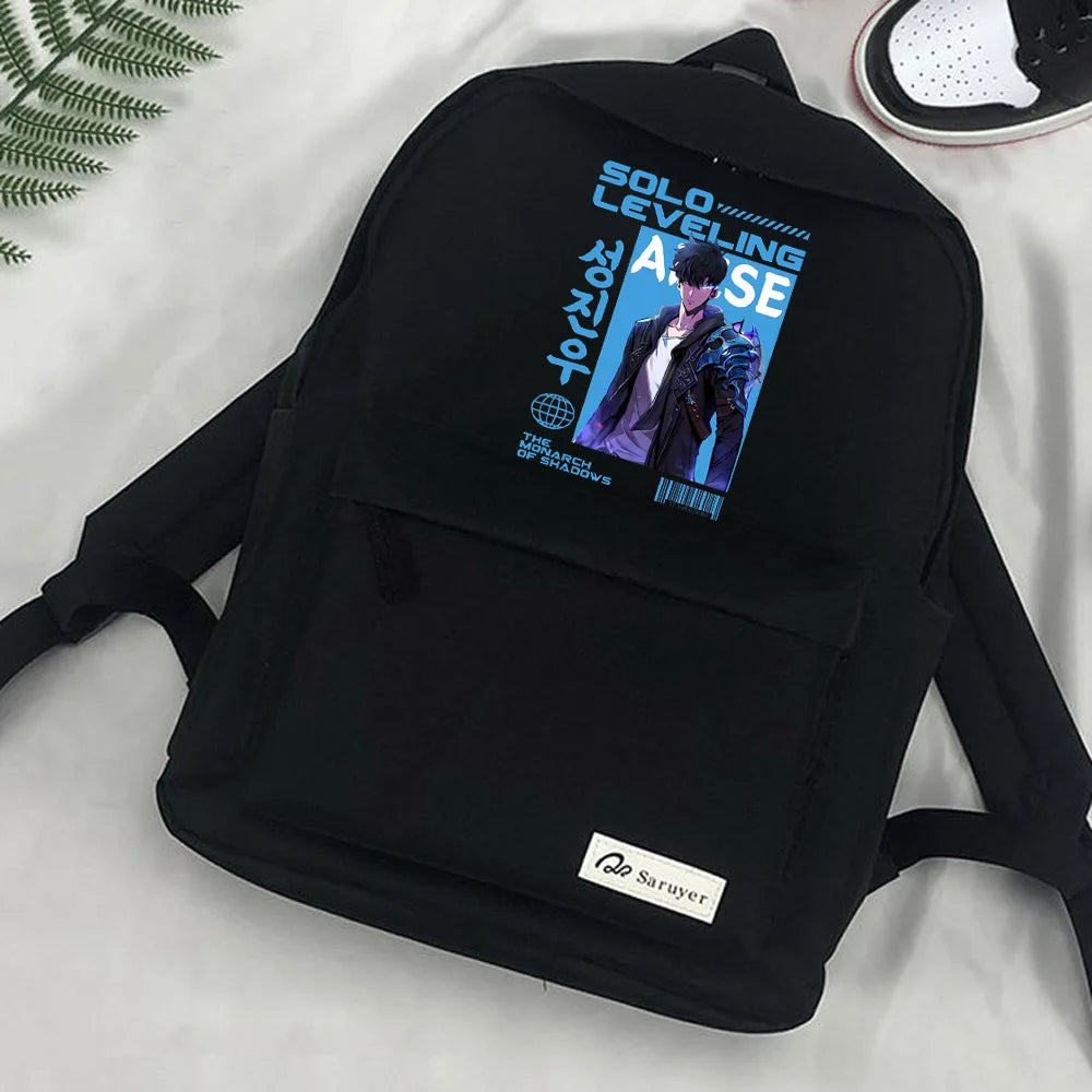 Japanese Anime Solo Leveling Schoolbag Backpack Teenagers
