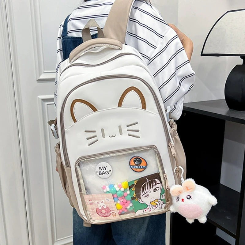 Fashion Backpack Cute Ita Bag Graffiti Large Capacity Backpack