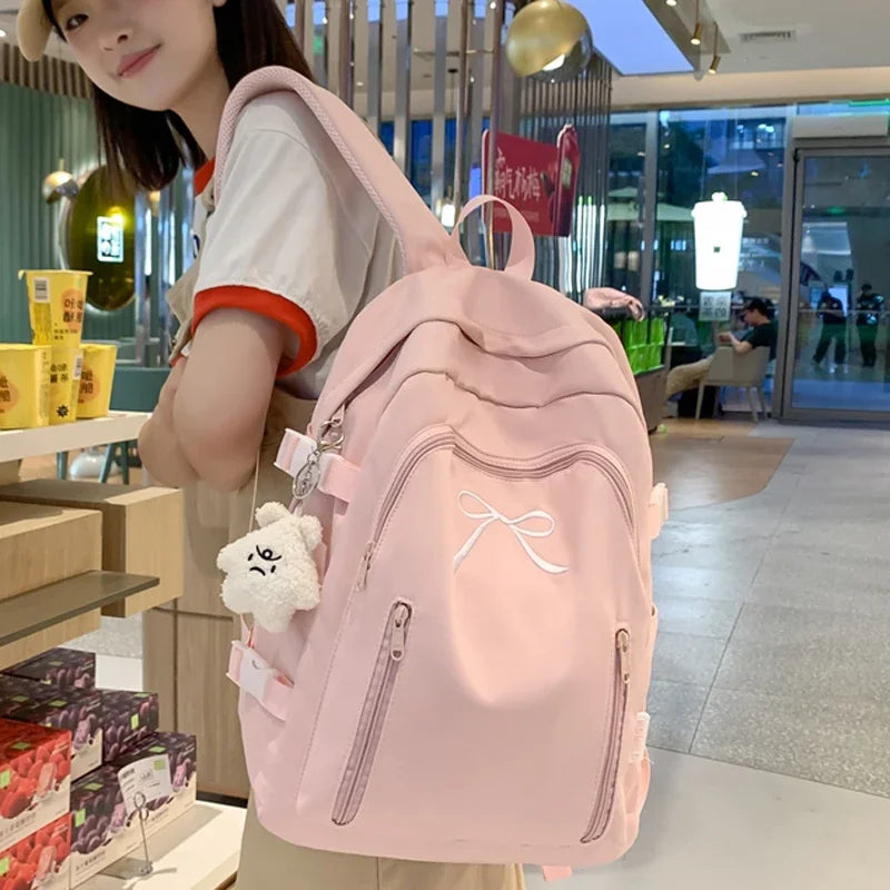 School backpack for women and men and books