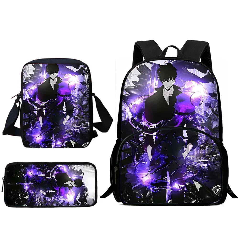 Child Backpacks Anime Solo Levelings