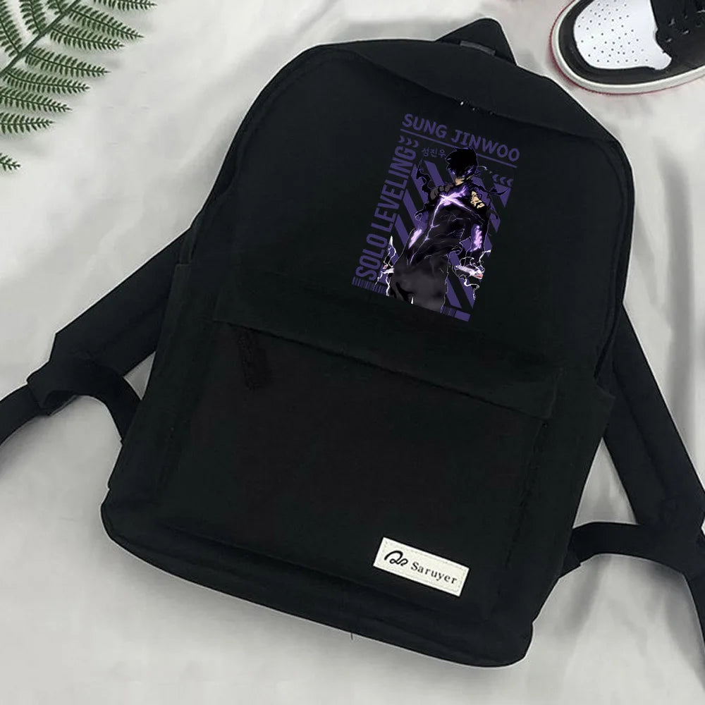 Japanese Anime Solo Leveling Schoolbag Backpack Teenagers