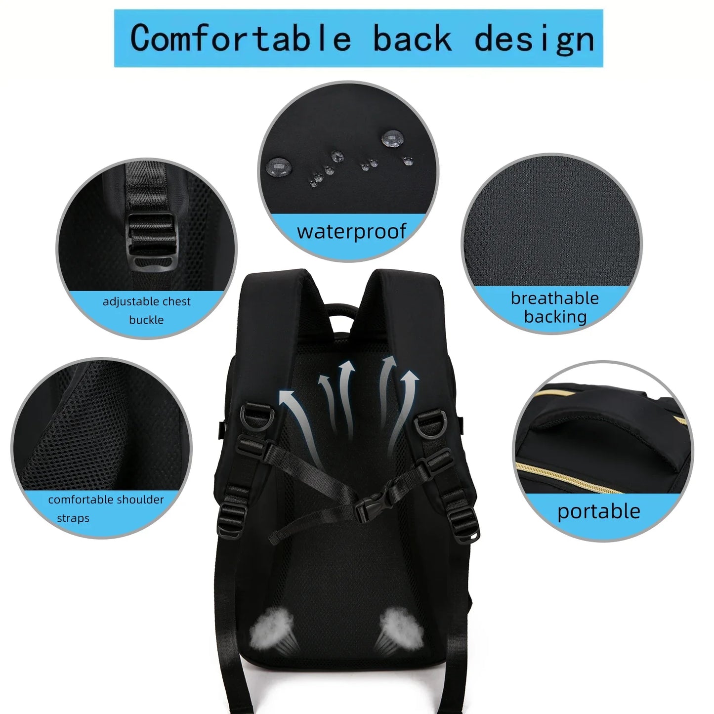 Large capacity travel backpack