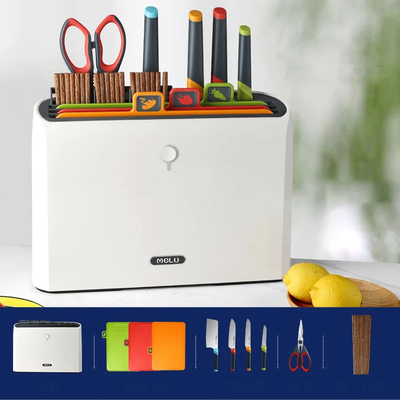 Kitchen knife set, knife holder