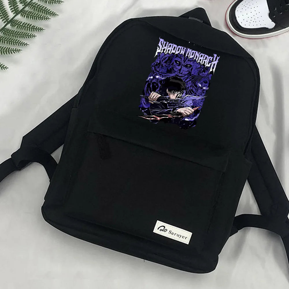 Japanese Anime Solo Leveling Schoolbag Backpack Teenagers