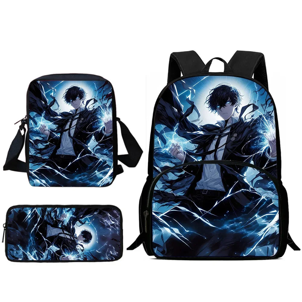 Child Backpacks Anime Solo Levelings