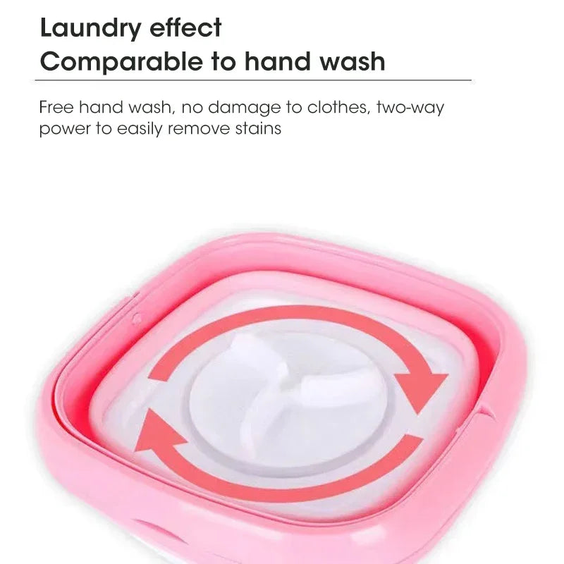 Foldable washing machine with dryer