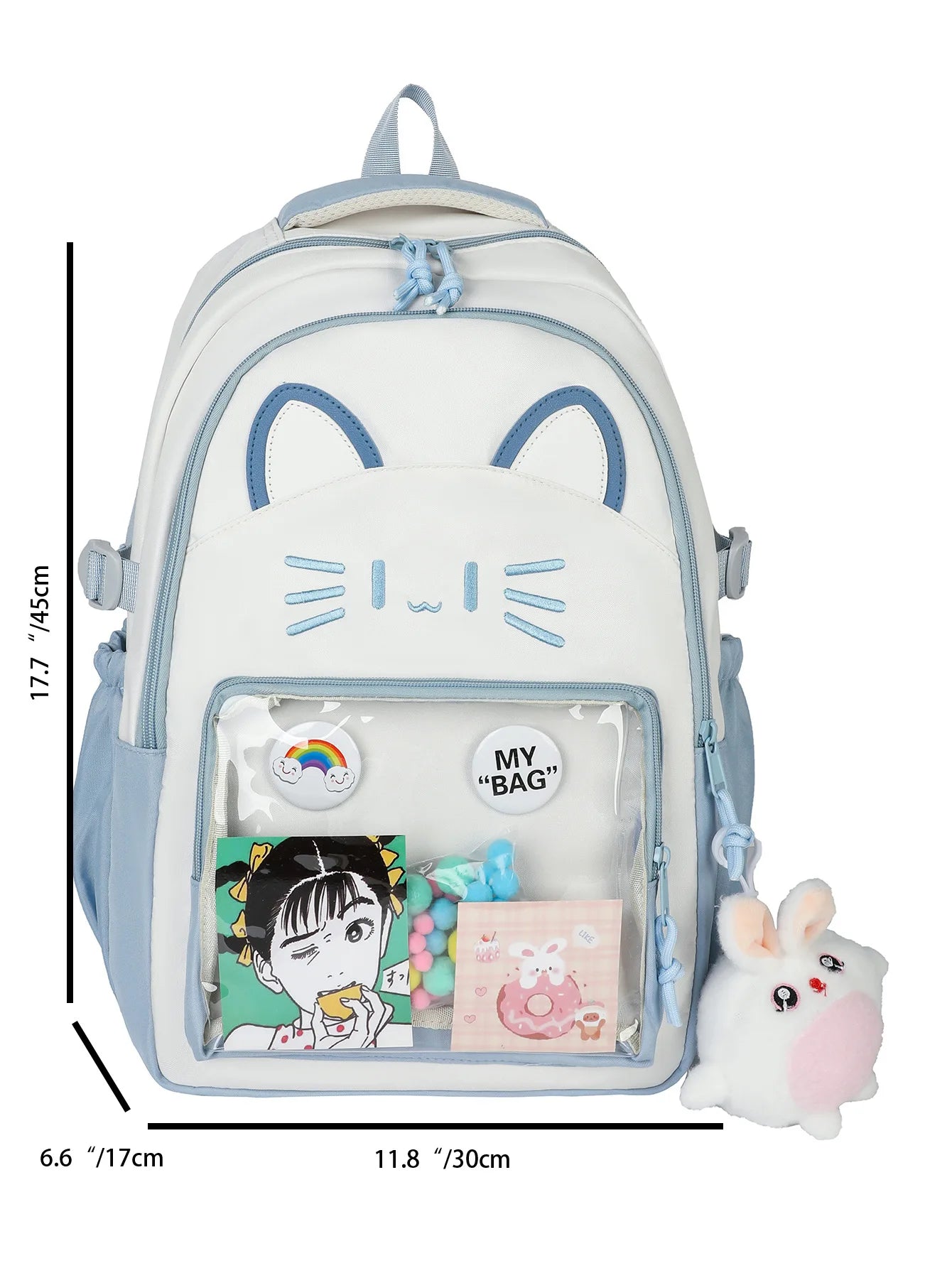 Fashion Backpack Cute Ita Bag Graffiti Large Capacity Backpack