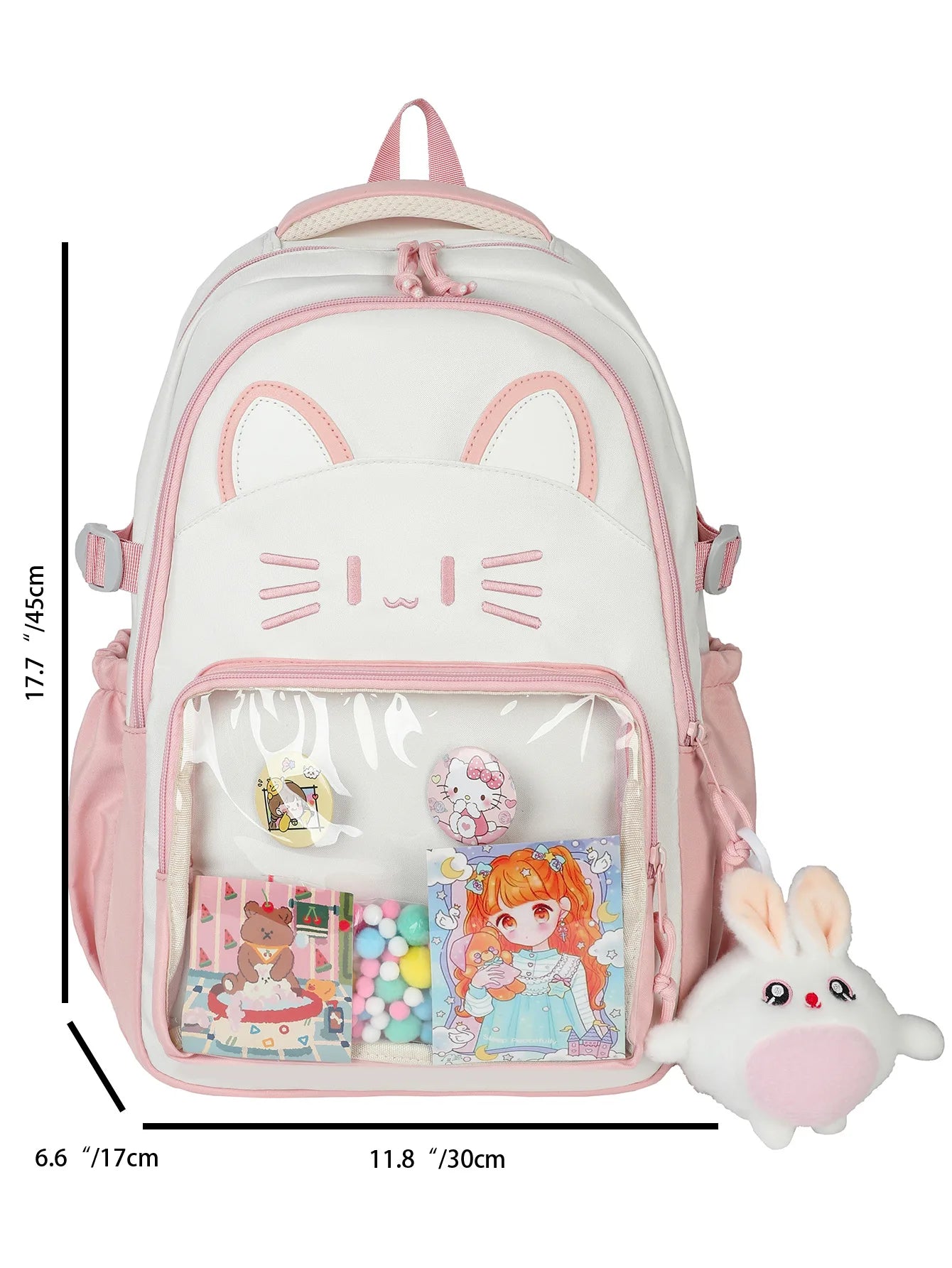 Fashion Backpack Cute Ita Bag Graffiti Large Capacity Backpack