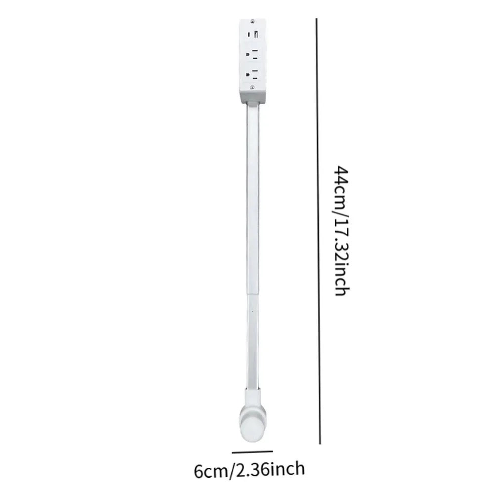 New 180° Rotating Electrical Socket Extender with Adjustable Length