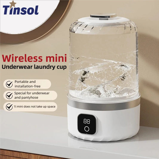 1L Cordless Electric Washing Machine with USB Charging