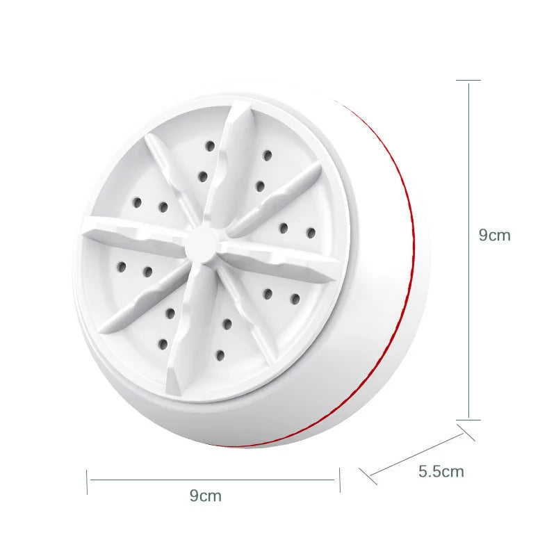 Portable Mini Washing Machine with Rotary Turbine Motor and USB Port