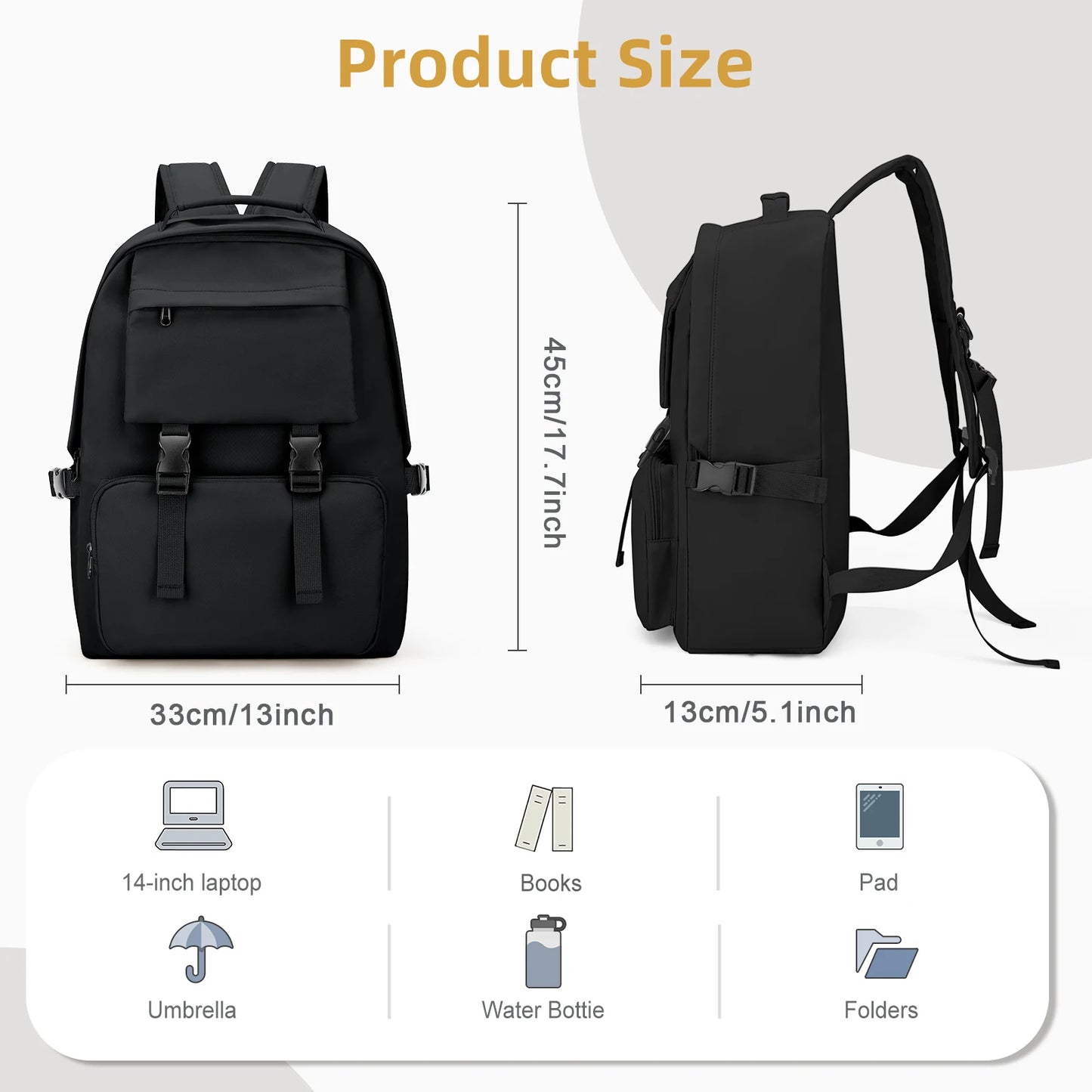 Large Capacity  School Backpack for Women