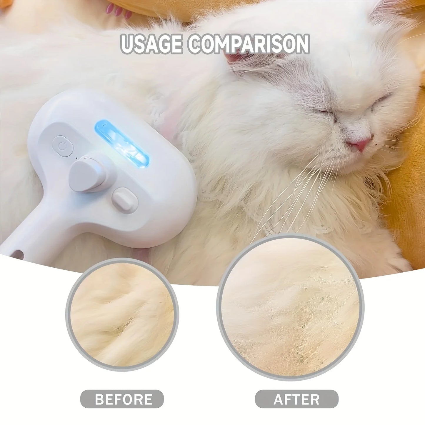 New comb for removing hair from cats and dogs