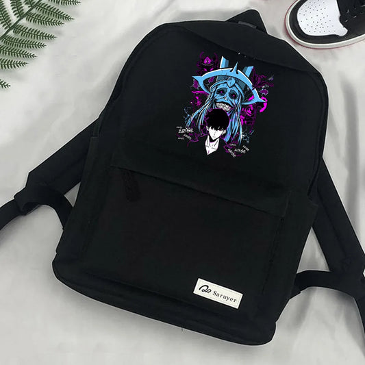Japanese Anime Solo Leveling Schoolbag Backpack Teenagers