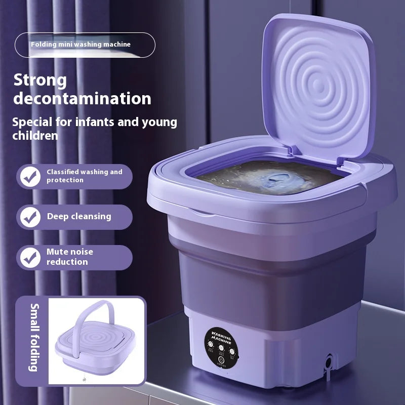 8L Portable Foldable Mini Washing Machine
