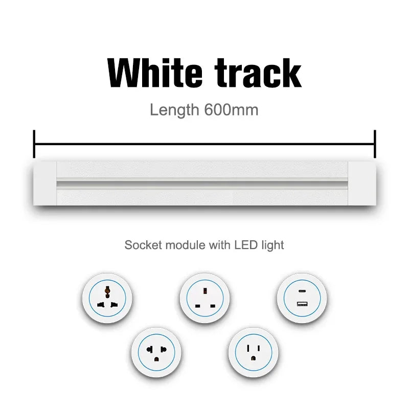 Removable kitchen wall socket with USB port