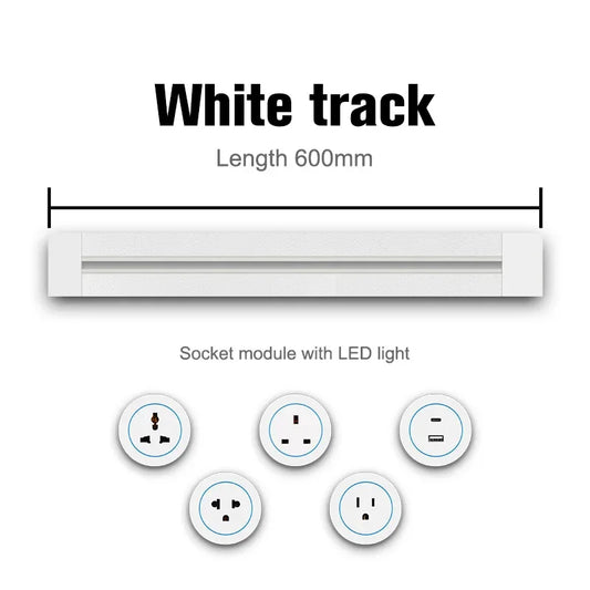 Removable kitchen wall socket with USB port