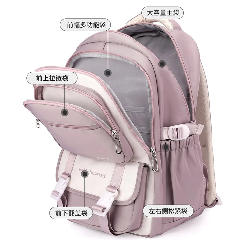 Waterproof girls backpacks