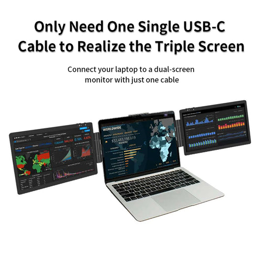 12 Inch Laptop Dual Monitor 1920*1080 HD IPS LCD Dual Monitor Screen