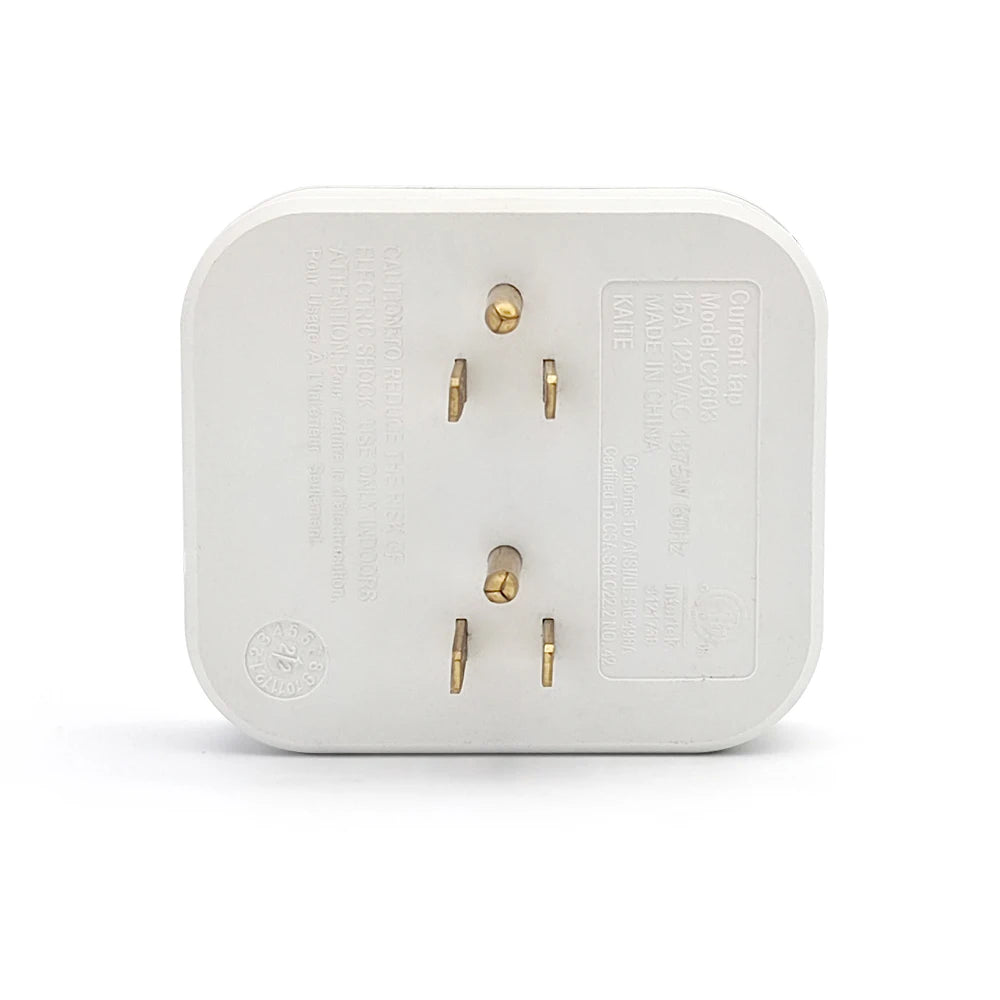 6 Outlet Extender Grounded Wall Adapter