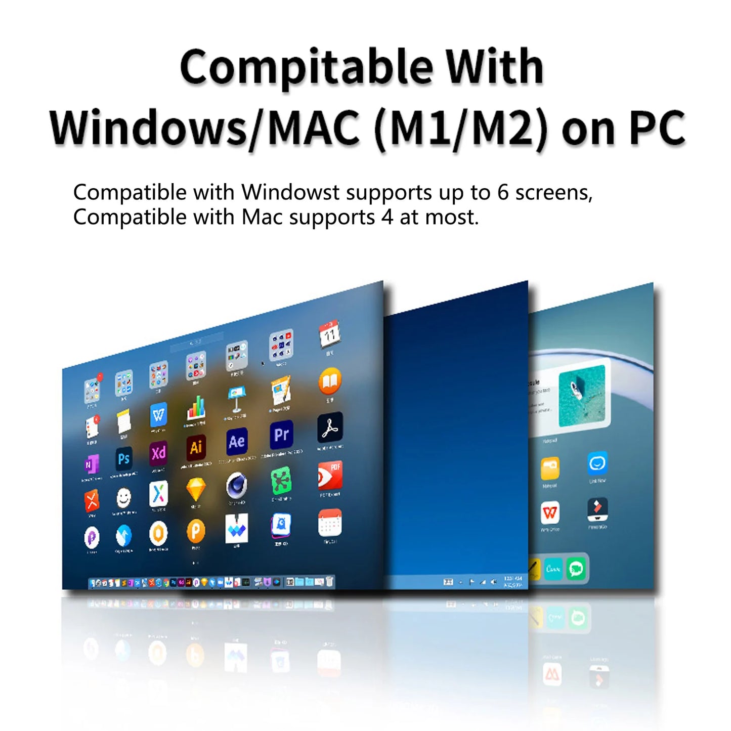 12 Inch Laptop Dual Monitor 1920*1080 HD IPS LCD Dual Monitor Screen